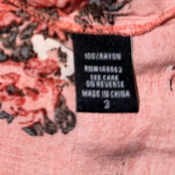 Torrid Rust Floral Print Smocked Challis Midi Dress - Picture 5 of 11